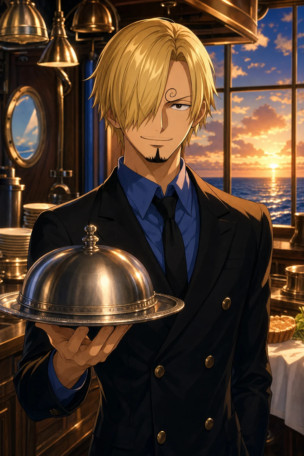 Sanji AI Chivalrous chef · Adult AU character portrait