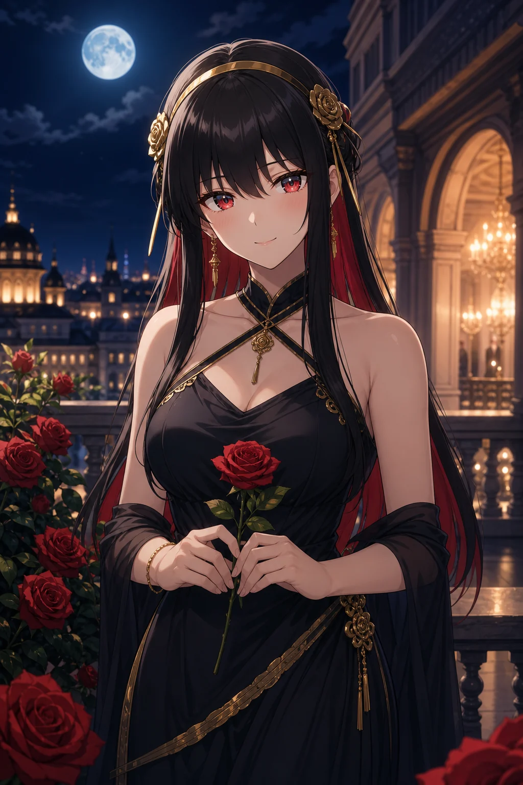 Yor Forger AI Elegant assassin · Adult AU character portrait