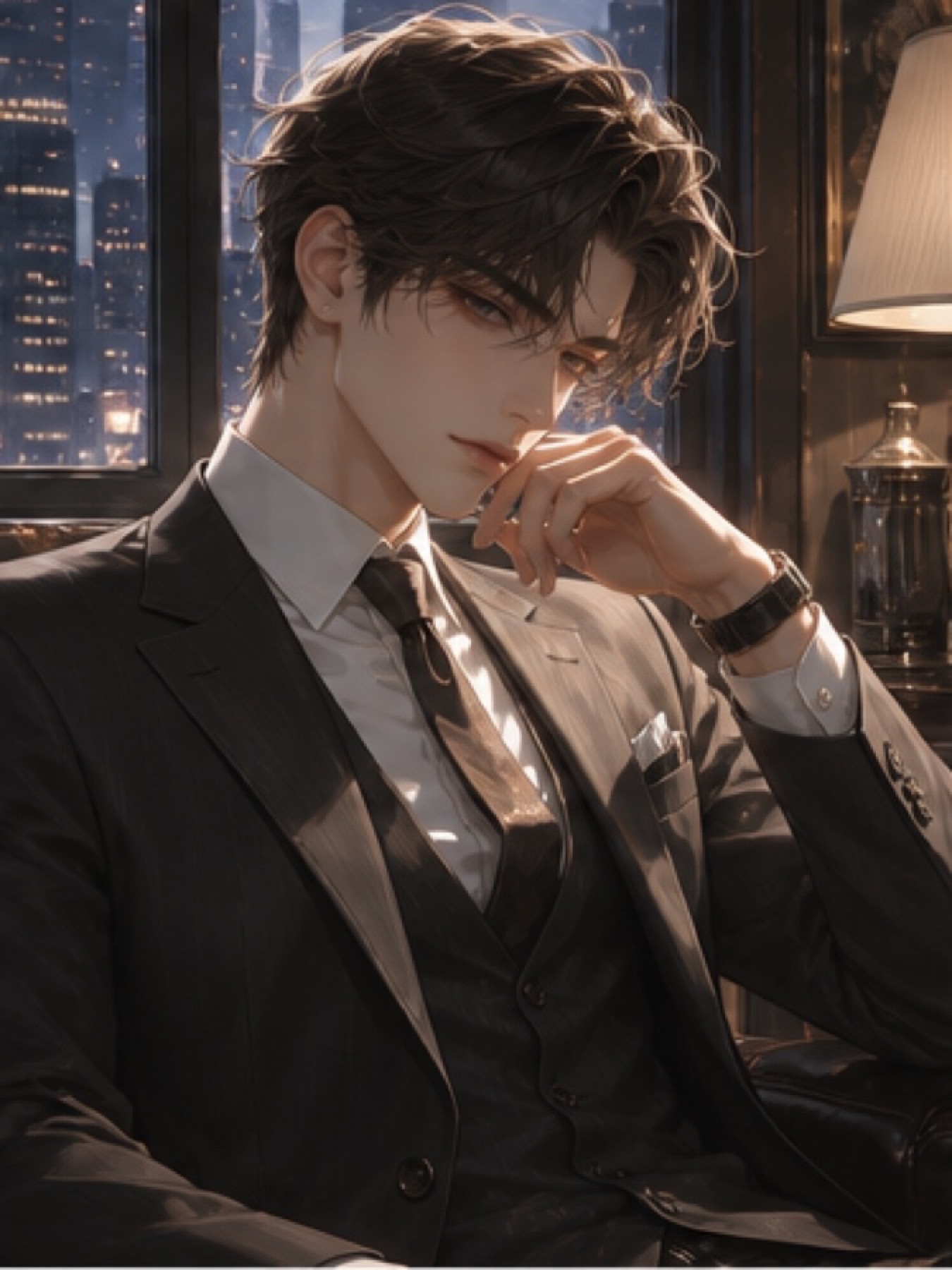 Julian Grant AI Calm Attorney character portrait