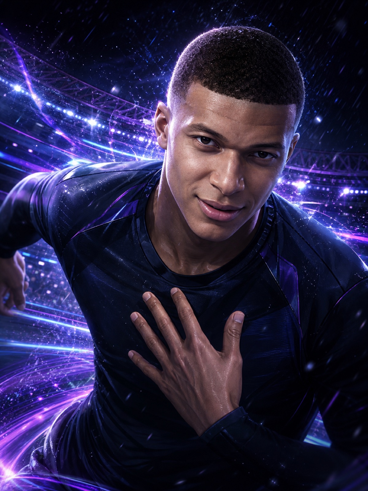 Kylian Mbappé AI character